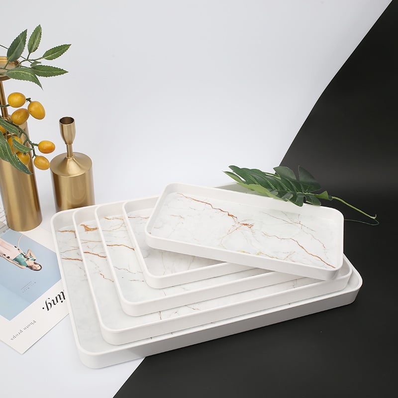 Melamiinist kandik, ristkülikukujuline, Põhjamaade stiil, triibuline muster, trükitud pind