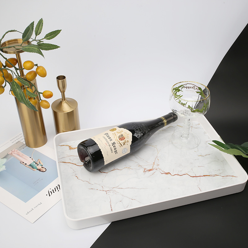 Melamiinist kandik, ristkülikukujuline, Põhjamaade stiil, triibuline muster, trükitud pind