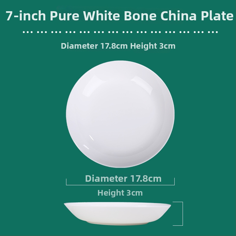 Tengjing bone china taldrik – ümmargune, mikrolaineohutu, logotüübi printimine saadaval, kohandatav, >45% luu tuhka sisaldus