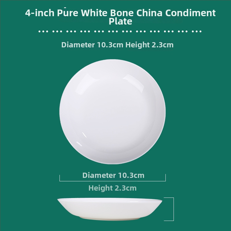 Tengjing bone china taldrik – ümmargune, mikrolaineohutu, logotüübi printimine saadaval, kohandatav, >45% luu tuhka sisaldus