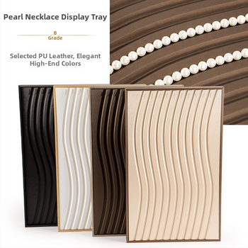 Rotaslietu displeja kārba ar pērļu kaklarotas trauku, pērļu fotodisplejs, bez privātas zīmola, mākslas stils, 2023. gada pavasaris