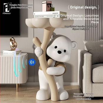 Lāča figūra no sveķiem - stāvoša, mūsdienīgs mājas dekors, Yongbo, pusrokdarbs, biznesa dāvana