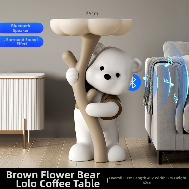 Lāča figūra no sveķiem - stāvoša, mūsdienīgs mājas dekors, Yongbo, pusrokdarbs, biznesa dāvana