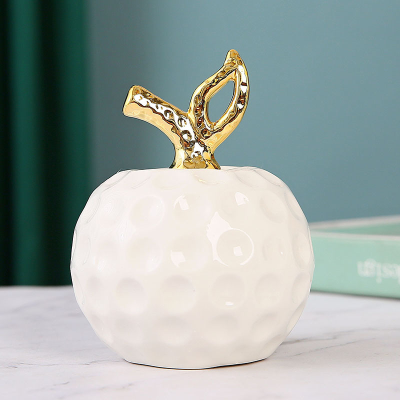 Keramikas ābola dekors interjeram – roku darbs dekoratīvā figūra priekš ieejas, dzīvojamās istabas, grāmatu plaukta un TV statīna. Ideāla dāvana kāzām, dzimšanas dienām vai jaunu mājokļu iegādei.