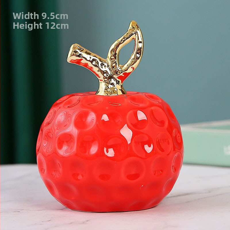 Keramikas ābola dekors interjeram – roku darbs dekoratīvā figūra priekš ieejas, dzīvojamās istabas, grāmatu plaukta un TV statīna. Ideāla dāvana kāzām, dzimšanas dienām vai jaunu mājokļu iegādei.