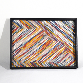 Koka aromaterapijas trauks ar ādas apmali, rokdarbs, mūsdienīgs minimālisma stils, virsma ar intarsiju, krāsots