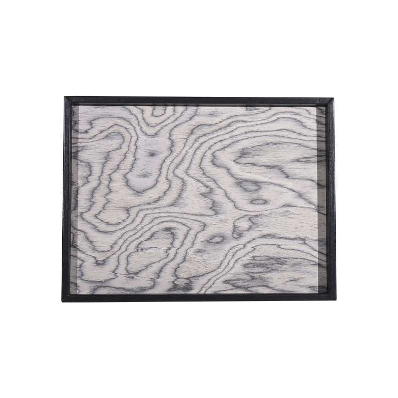 Koka aromaterapijas trauks ar ādas apmali, rokdarbs, mūsdienīgs minimālisma stils, virsma ar intarsiju, krāsots