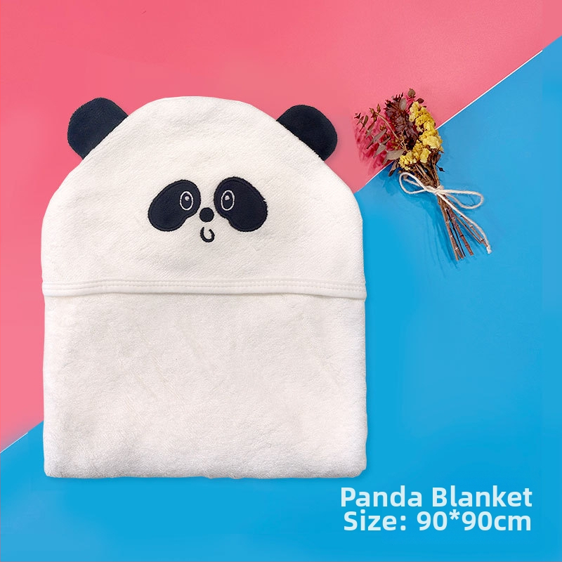 Kapucnis babafürdető törölköző bambuszrostból, 500GSM, testreszabható hímzéssel, rajzfilm mintával, 0–6 éveseknek