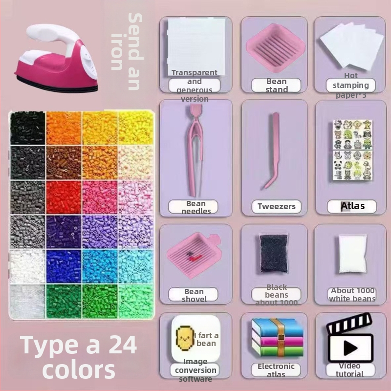 DIY set za perlice za djecu – plastične perle, injekcijsko oblikovanje, totem uzorak, INS stil