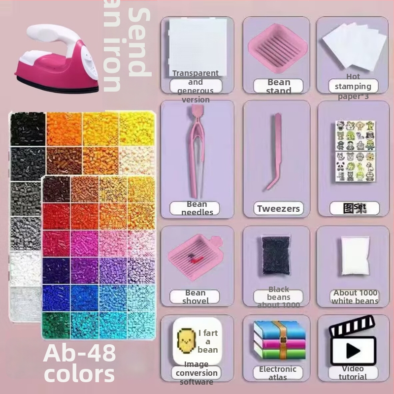 DIY set za perlice za djecu – plastične perle, injekcijsko oblikovanje, totem uzorak, INS stil