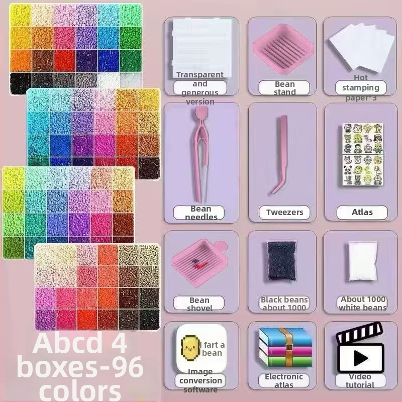 DIY set za perlice za djecu – plastične perle, injekcijsko oblikovanje, totem uzorak, INS stil
