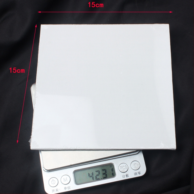 Bērnu DIY eļļas gleznošanas komplekts – mini kvadrātveida auduma panelis ar 3 mm biezumu, komplektā statīvs, otā un krāsas