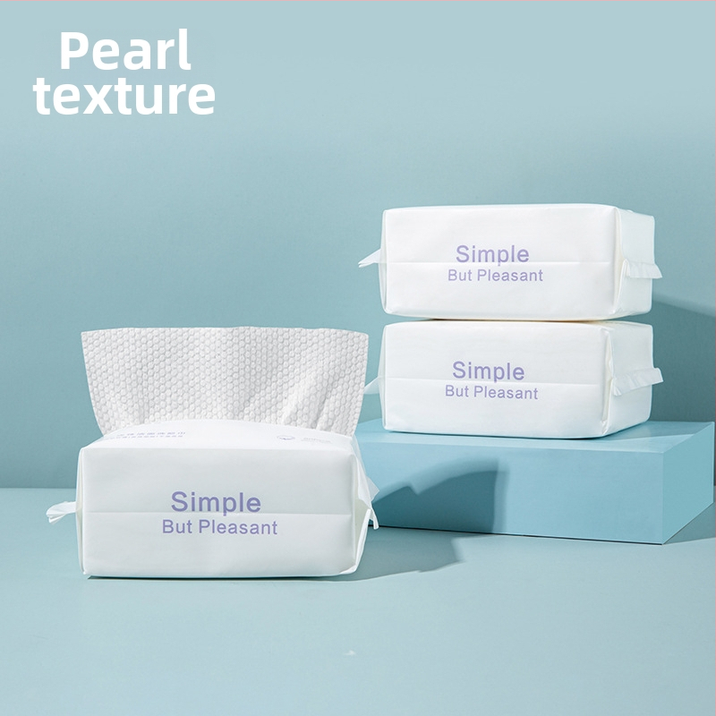 Egyszer használatos arc törlőkendő akasztós dizájnnal | Minimalist | fa rostból | gyártás testreszabása elérhető | más gyártási folyamat