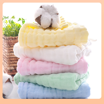 Hatrétegű géz négyzet alakú törölköző gyerekeknek, nedvszívó, logónyomtatás elérhető