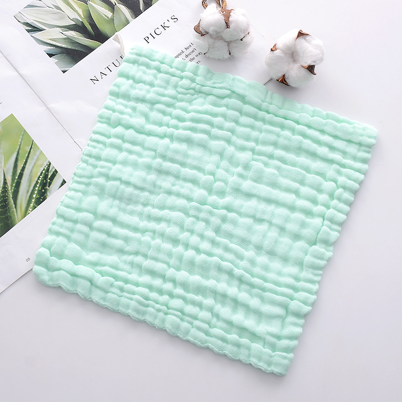 Hatrétegű géz négyzet alakú törölköző gyerekeknek, nedvszívó, logónyomtatás elérhető