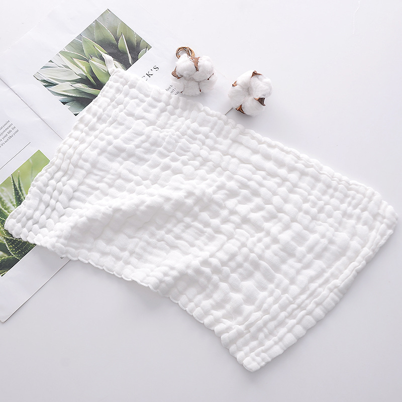 Hatrétegű géz négyzet alakú törölköző gyerekeknek, nedvszívó, logónyomtatás elérhető