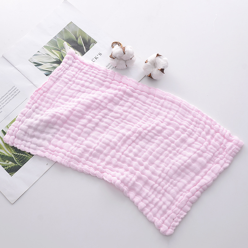 Hatrétegű géz négyzet alakú törölköző gyerekeknek, nedvszívó, logónyomtatás elérhető