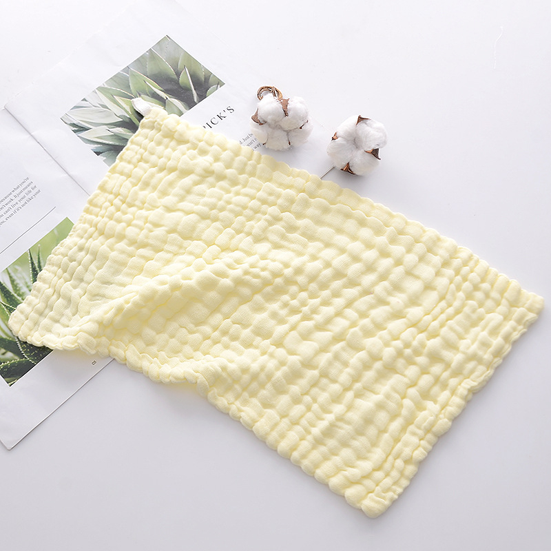 Hatrétegű géz négyzet alakú törölköző gyerekeknek, nedvszívó, logónyomtatás elérhető