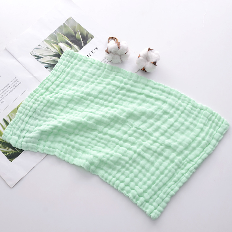 Hatrétegű géz négyzet alakú törölköző gyerekeknek, nedvszívó, logónyomtatás elérhető