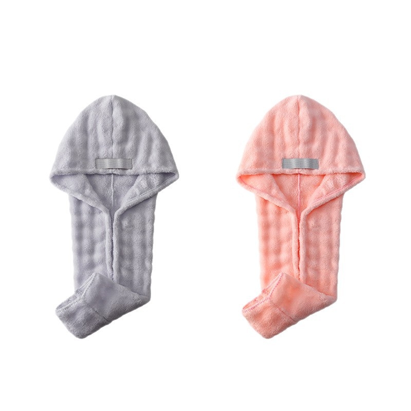 Matu žāvēšanas cepure no korāla flīša, 150d šķiedra, svars 80–99 g, šuvums, ārkārtīgi absorbcija un ātra žāvēšana