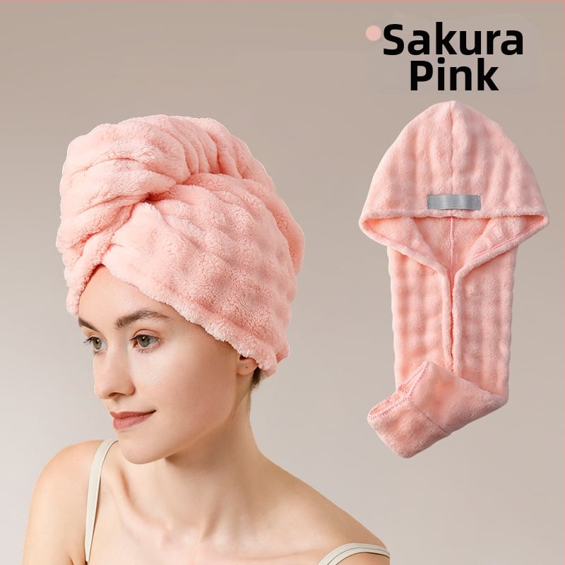 Matu žāvēšanas cepure no korāla flīša, 150d šķiedra, svars 80–99 g, šuvums, ārkārtīgi absorbcija un ātra žāvēšana