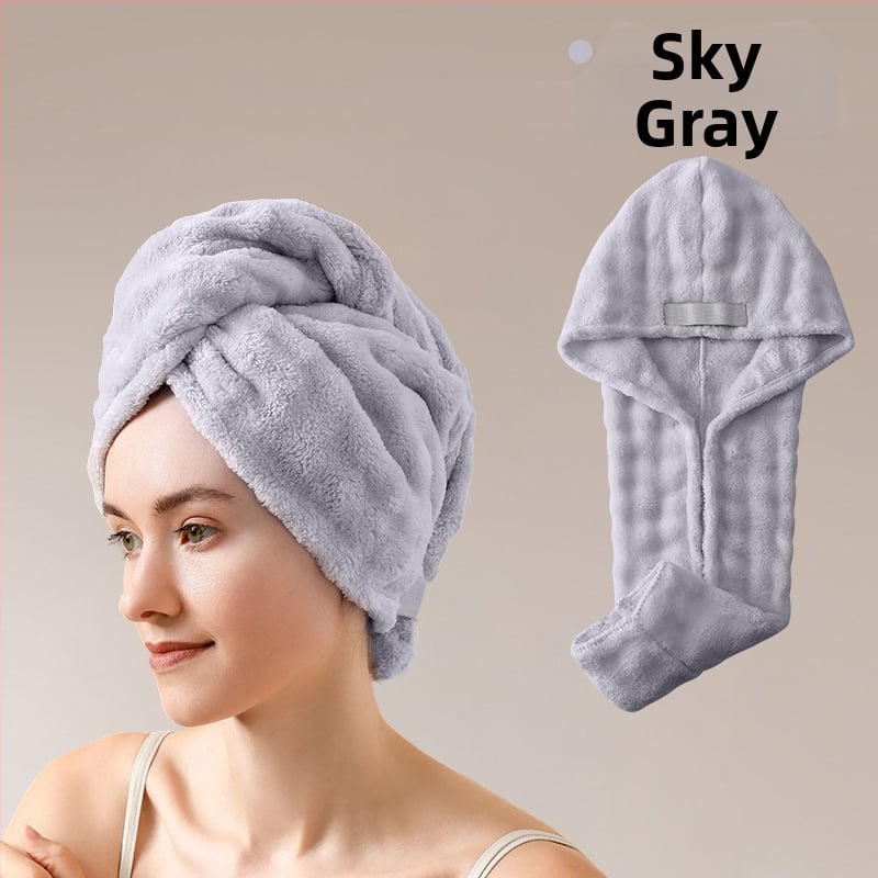 Matu žāvēšanas cepure no korāla flīša, 150d šķiedra, svars 80–99 g, šuvums, ārkārtīgi absorbcija un ātra žāvēšana