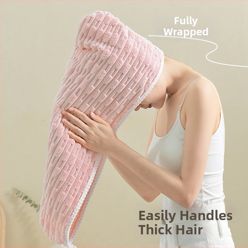 Sieviešu matu žāāvēšanas cepure, bieza, ārkārtīgi absorbējoša, ātra žāvēšana salīdzinājumā ar kokvilnu, bez matu izkrišanas, poliestera džakarda materiāls