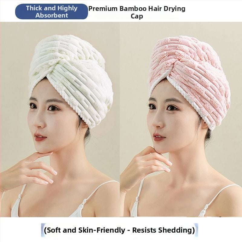 Sieviešu matu žāāvēšanas cepure, bieza, ārkārtīgi absorbējoša, ātra žāvēšana salīdzinājumā ar kokvilnu, bez matu izkrišanas, poliestera džakarda materiāls