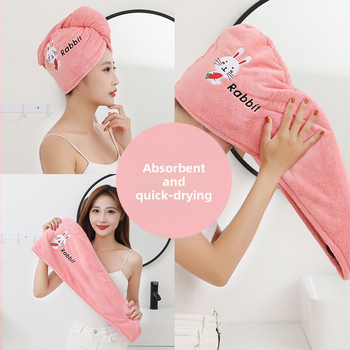 Sievietēm divslāņaina matu žāvēšanas cepure, mikrošķiedra, 150D diegi, izšūta, svars zem 30 g