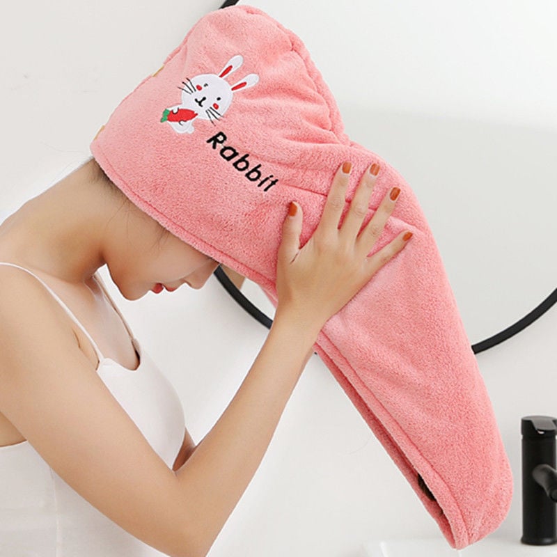 Sievietēm divslāņaina matu žāvēšanas cepure, mikrošķiedra, 150D diegi, izšūta, svars zem 30 g