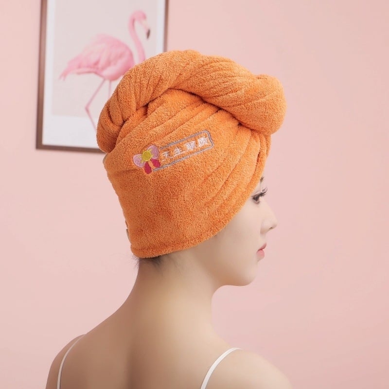 Kétrétegű gyorsan szívó hajtörölköző sapka nőknek, 200 g+