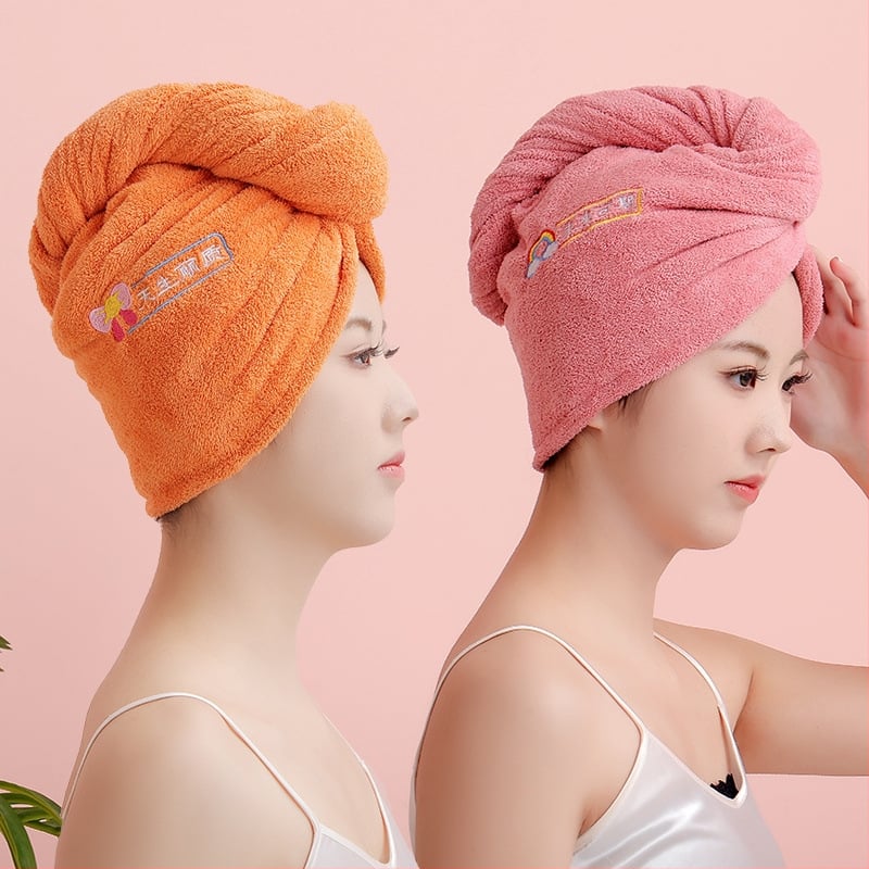 Kétrétegű gyorsan szívó hajtörölköző sapka nőknek, 200 g+