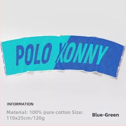 Sport törölköző - tiszta pamut, Jacquard szövet, Core/AB szálak, 120–140 g, logó nyomtatás lehetséges