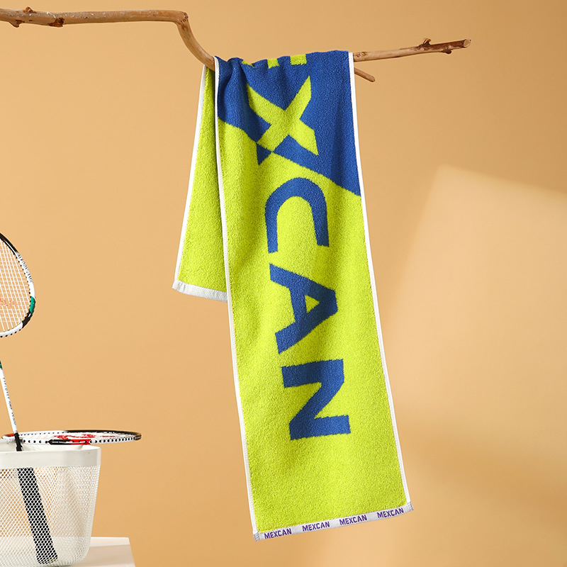 Sport törölköző - tiszta pamut, Jacquard szövet, Core/AB szálak, 120–140 g, logó nyomtatás lehetséges