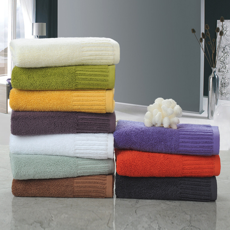 Prosop din bumbac cu țesătură jacquard, 80–100 g, 21 fire, procesare personalizată