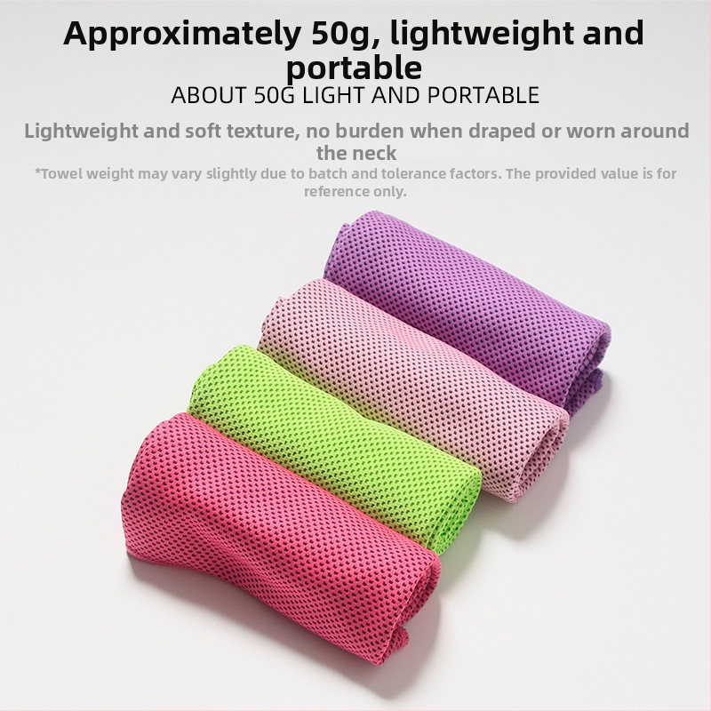 Polyesterová športová osuška so chladiacim efektom pre vonkajšie tréningy, rýchle vstrebávanie potu, rýchle sušenie, 40 g, možnosť vlastného loga