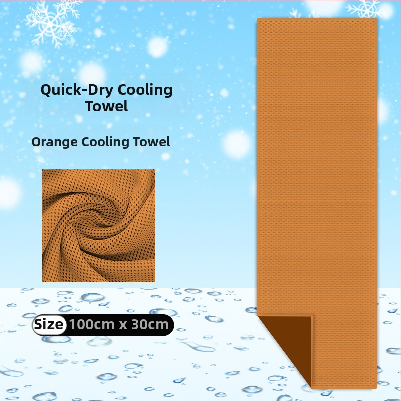 Poliészter sport törölköző hűtő hatással kültéri edzésekhez, gyors izzadságfelszívódás, gyors száradás, 40 g, logó testreszabás