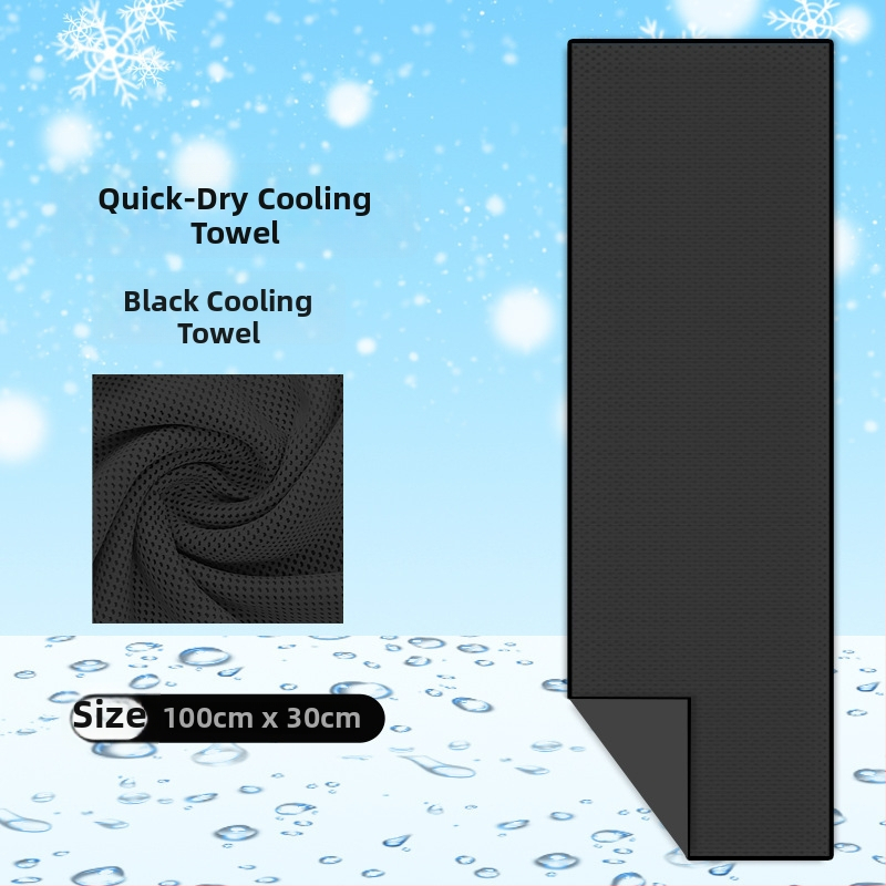 Poliészter sport törölköző hűtő hatással kültéri edzésekhez, gyors izzadságfelszívódás, gyors száradás, 40 g, logó testreszabás