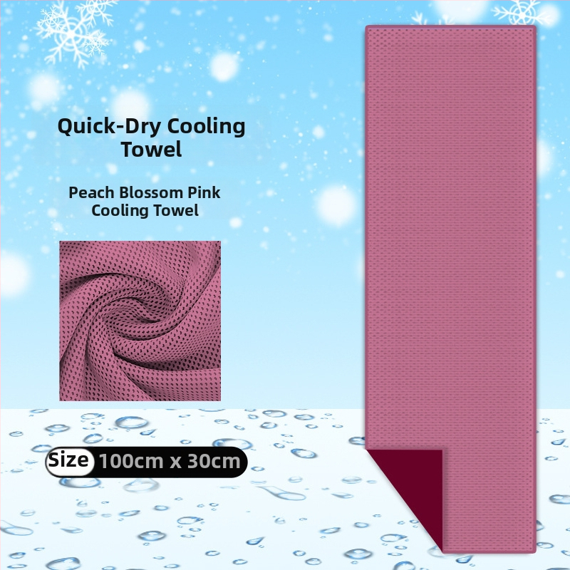 Poliészter sport törölköző hűtő hatással kültéri edzésekhez, gyors izzadságfelszívódás, gyors száradás, 40 g, logó testreszabás