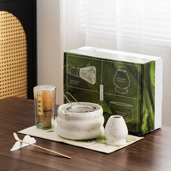 Medinis arbatos ceremonijos priedų rinkinys, japonų stiliaus, kilmė Dehua, dovanų dėžutė įpakavimas, logotipas atspausdintas