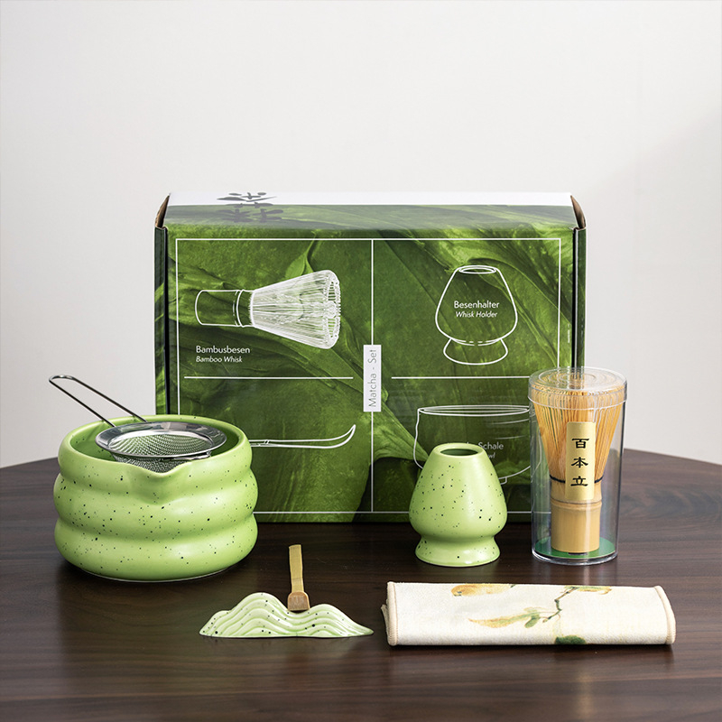 Medinis arbatos ceremonijos priedų rinkinys, japonų stiliaus, kilmė Dehua, dovanų dėžutė įpakavimas, logotipas atspausdintas