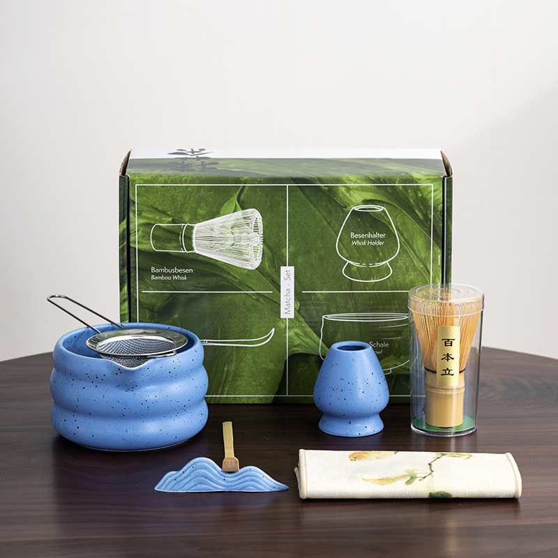 Medinis arbatos ceremonijos priedų rinkinys, japonų stiliaus, kilmė Dehua, dovanų dėžutė įpakavimas, logotipas atspausdintas