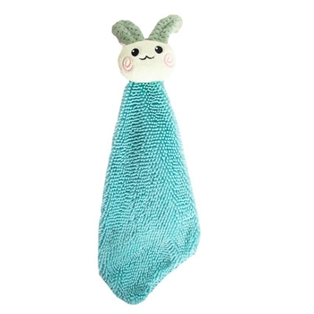 Függő kéztörlő coral fleece-ből, 16 szál, 80–100 g, varrásos kivitel