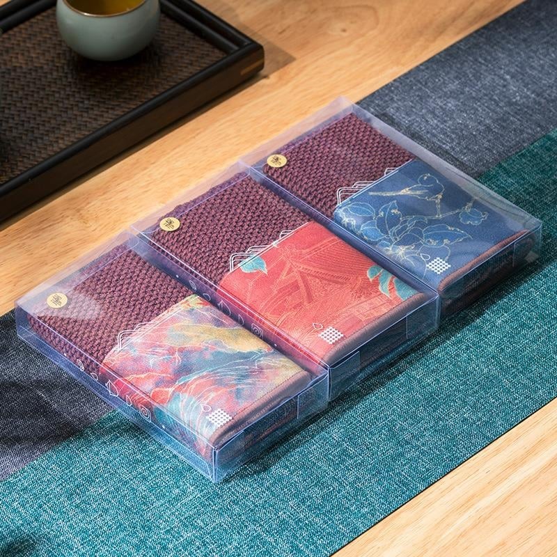 Arbatos rankšluostis iš audinio, šiuolaikinio minimalistinio stiliaus