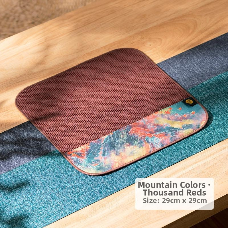 Arbatos rankšluostis iš audinio, šiuolaikinio minimalistinio stiliaus