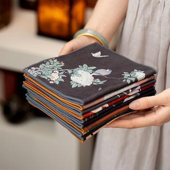 Mo ji Arbatos rankšluostis ceremonijai, Audinys, Naujasis Kinų stilius, Pirmojo lygio kokybė