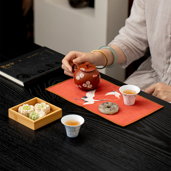 Mo ji Arbatos rankšluostis ceremonijai, Audinys, Naujasis Kinų stilius, Pirmojo lygio kokybė