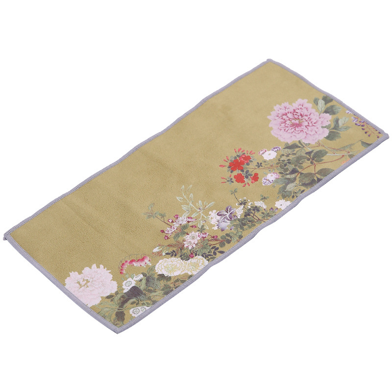 Arbatinės rankšluostis - japonų stilius, audinys, kilmė Dehua, pakuotė su padėklu