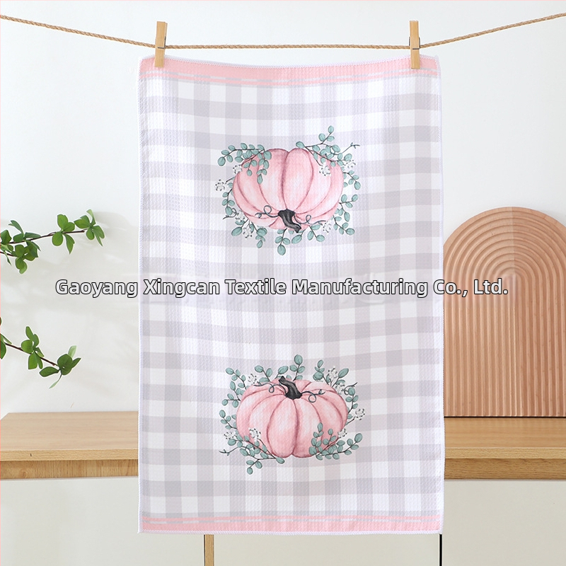 Nyomtatott konyhai törölköző – mikroszálas, 300gsm, 5–10 másodperces nedvszívó képesség, sima szövés