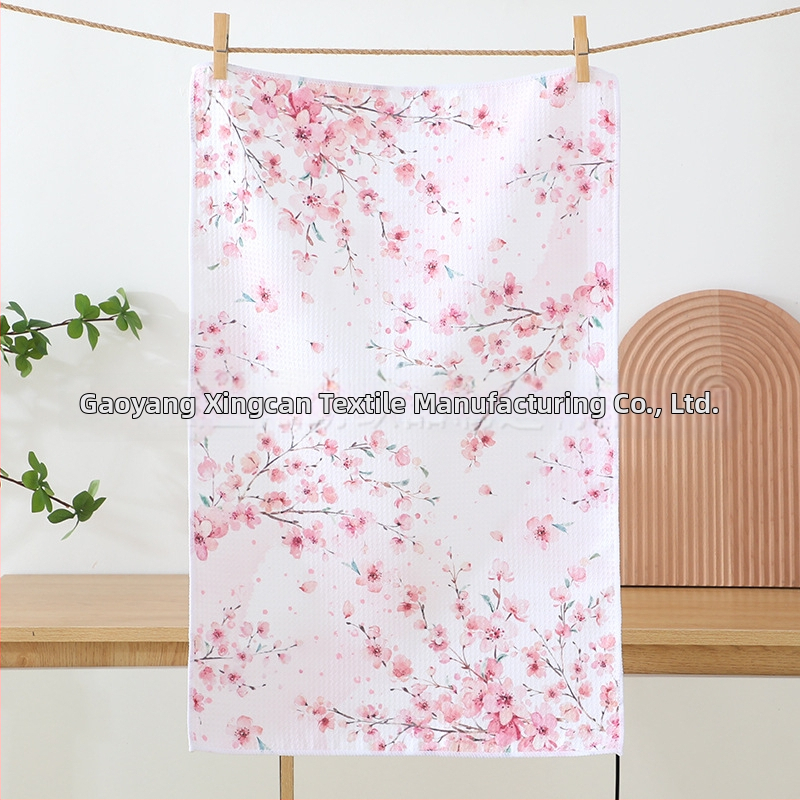 Nyomtatott konyhai törölköző – mikroszálas, 300gsm, 5–10 másodperces nedvszívó képesség, sima szövés